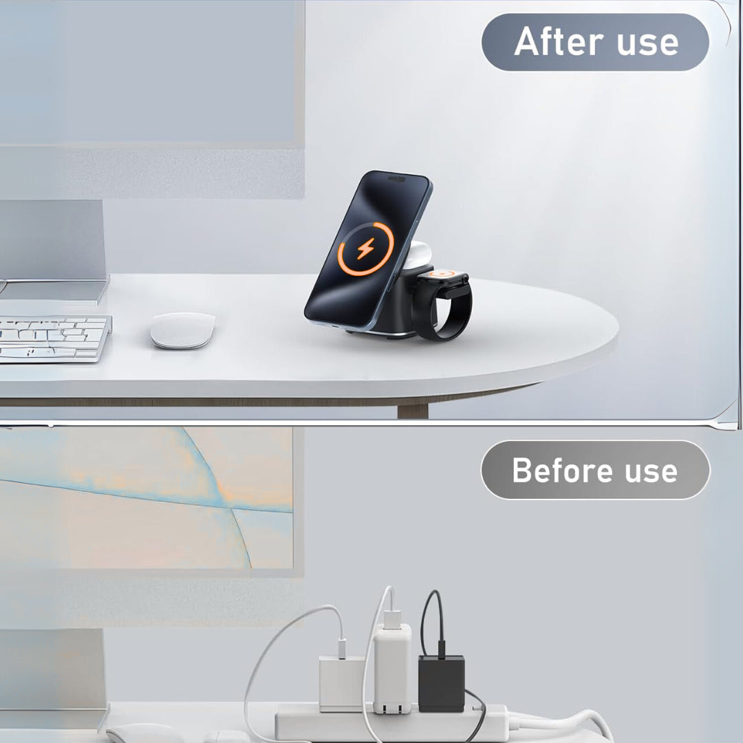 3 in 1 Wireless Charger Station