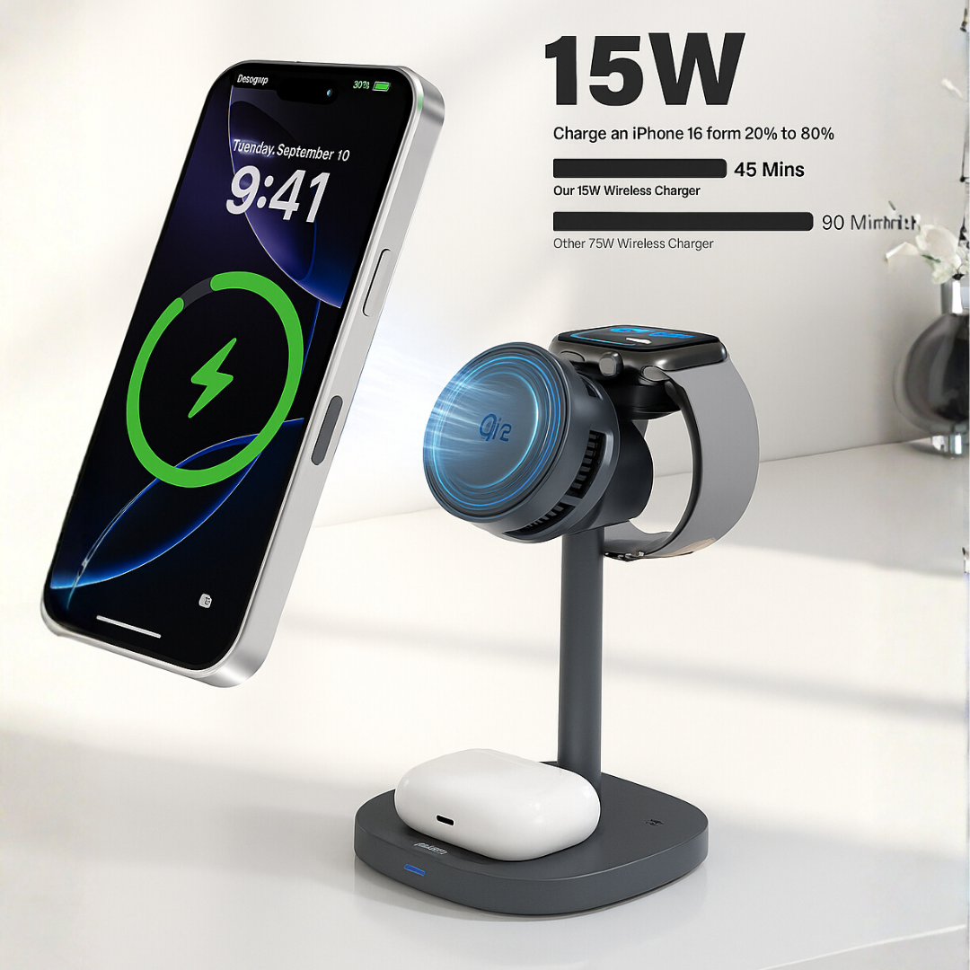 MagStand 3 in 1 Wireless Charger