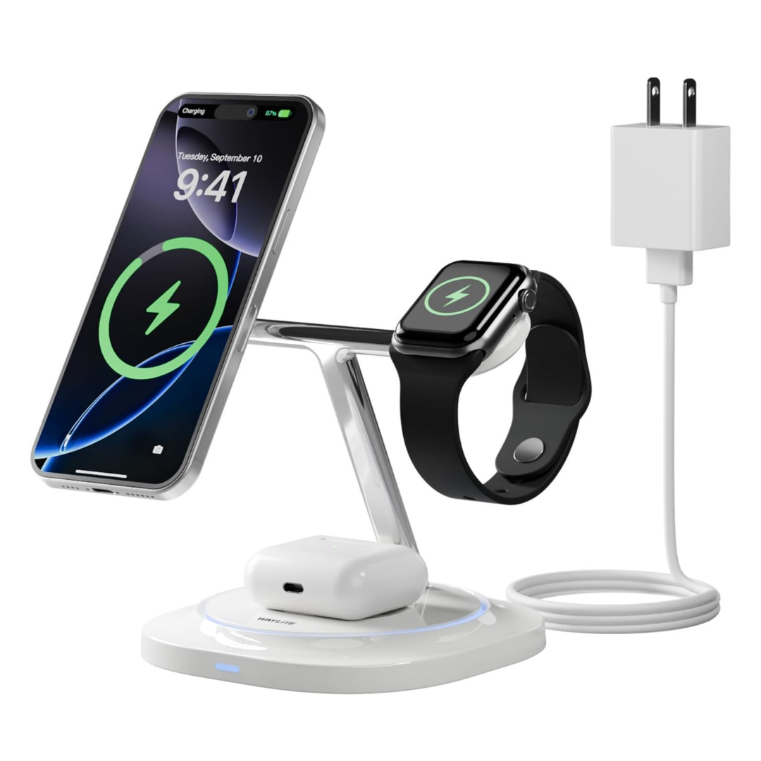PowerBase 3 in 1 Magnetic Wireless Charger