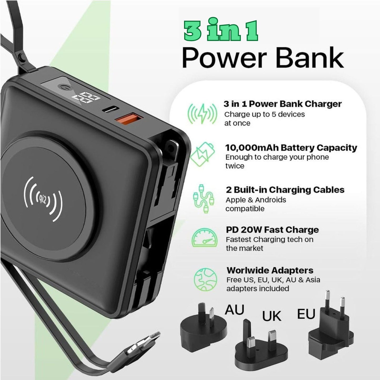 Qi2 Elite 3 in 1 Wireless charger