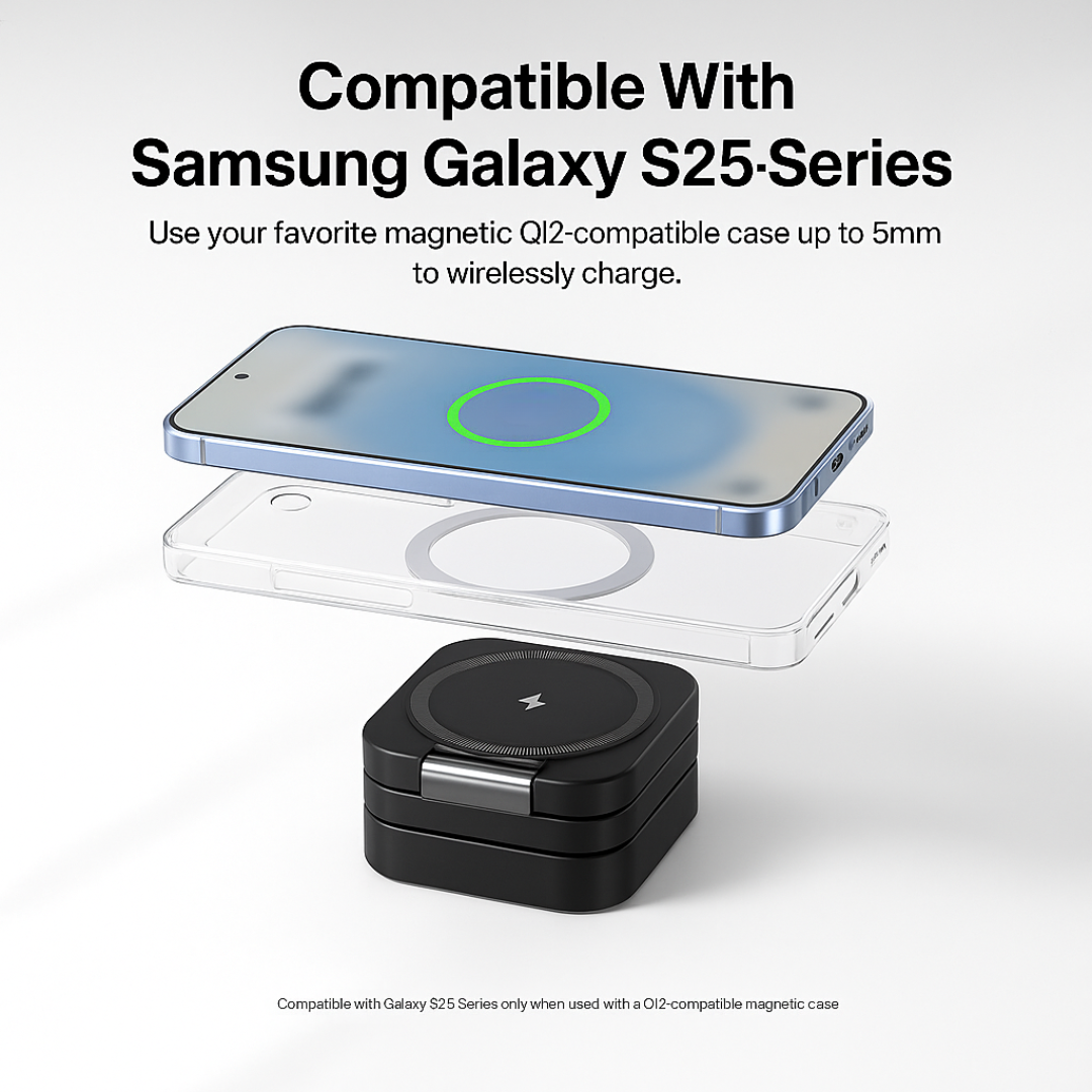 Foldable 3 in 1  Wireless Charger