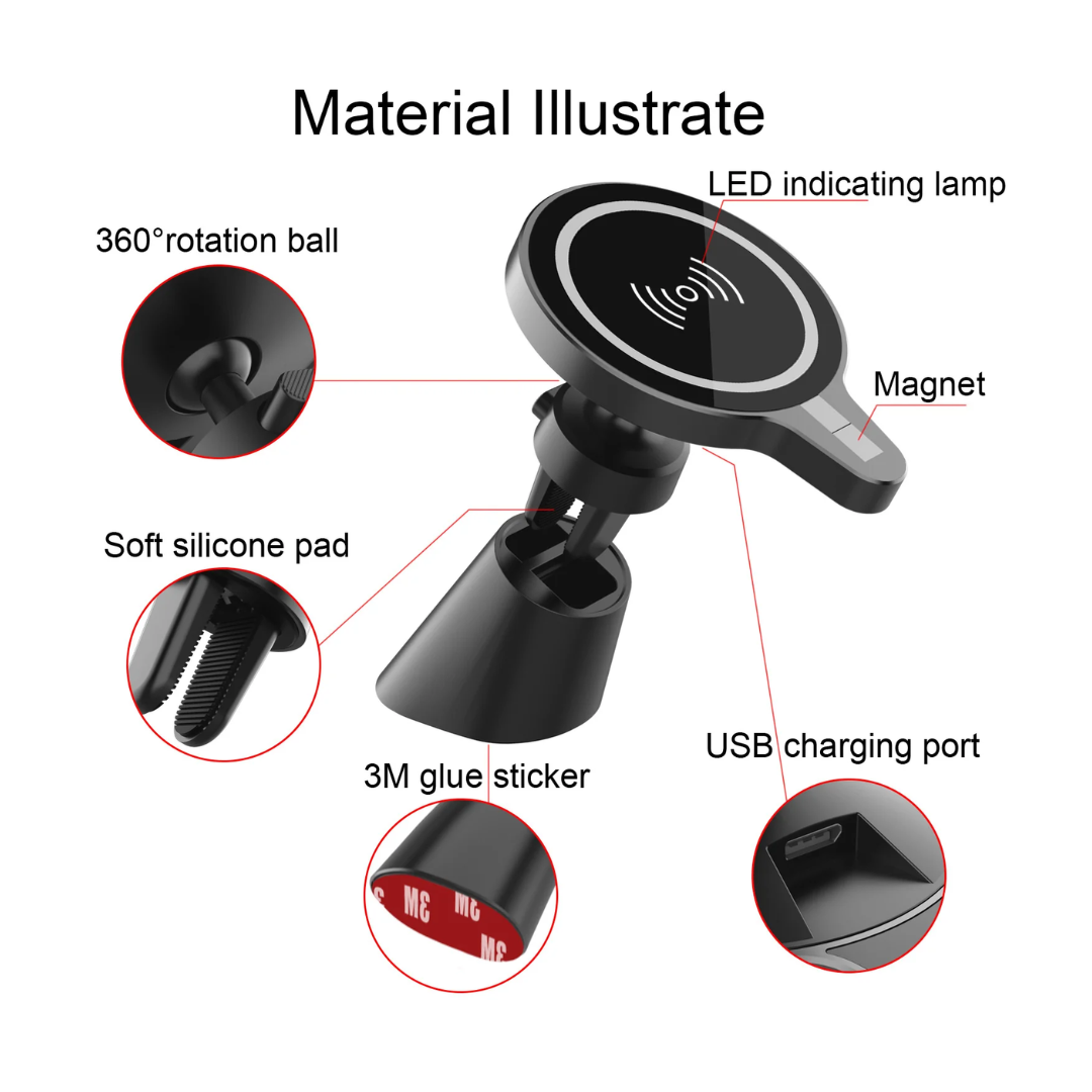 Qi2 Wireless Car Charger